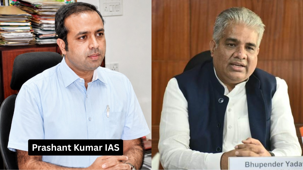 Prashant Kumar relieved to join as PS to Bhupender Yadav