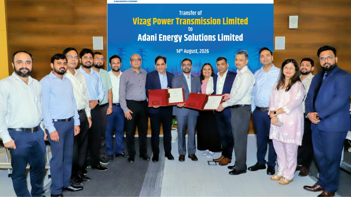 RECPDCL hands over Vizag Power Transmission Limited to Adani Energy Solutions