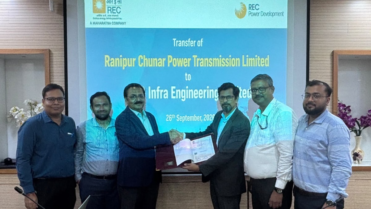 RECPDCL Hands Over Ranipur Chunar Power Transmission Ltd.
