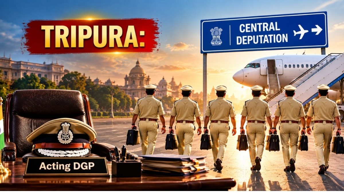 Tripura: Six IPS officers senior to Acting DGP on central deputation