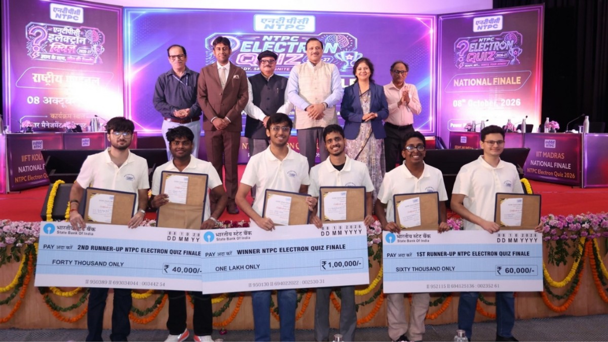 IIT Madras Teams Win NTPC Electron Quiz