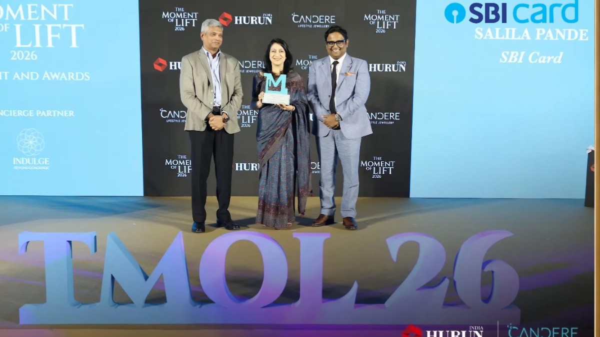 SBI Card MD Salila Pande receives Moment of Lift Award