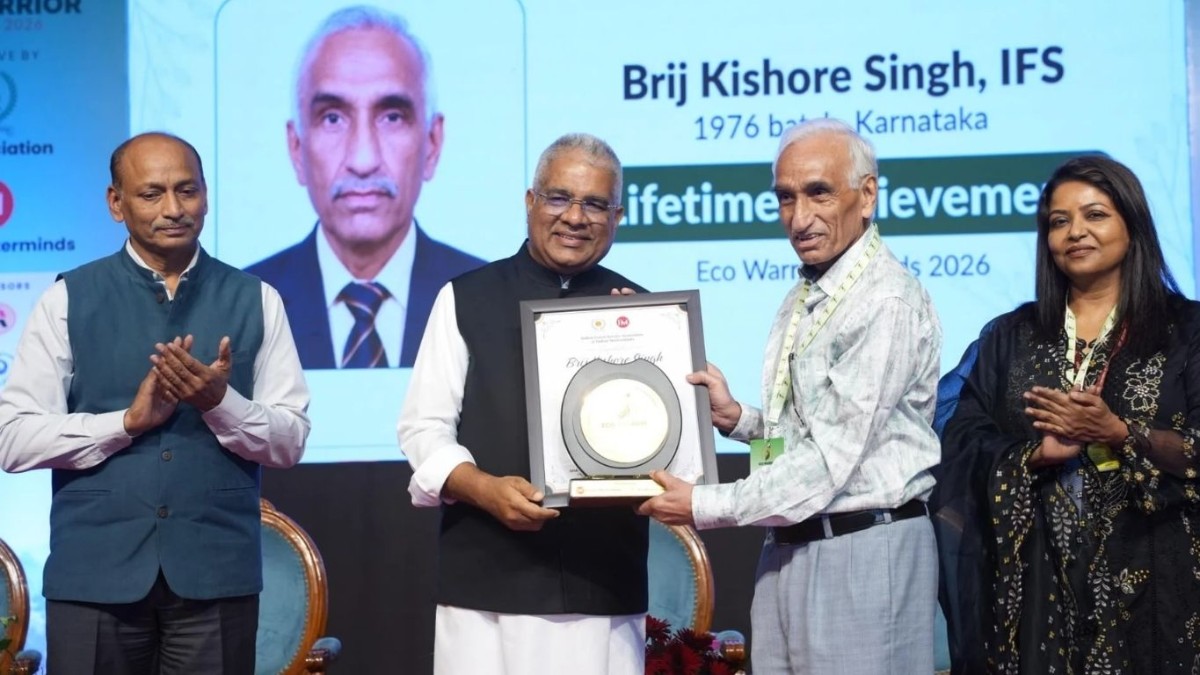 Karnataka’s veteran forester Brij Kishore gets lifetime achievement award