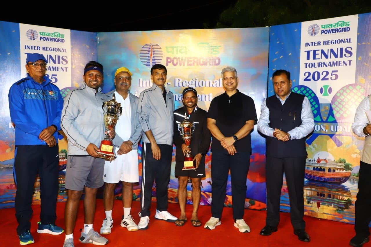 Corporate Centre wins POWERGRID inter-regional tennis tournament