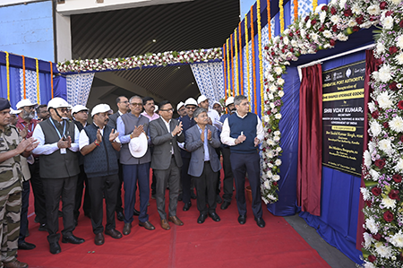 Ports Secretary lays foundation Stone for Developmental Projects worth Rs. 193 Cr