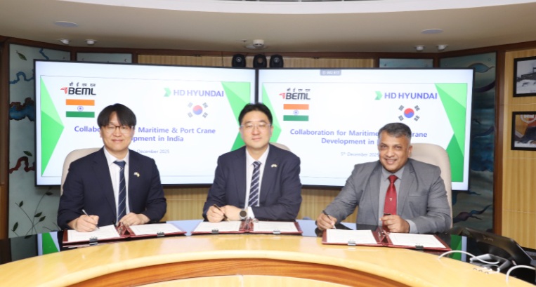 BEML, KSOE, HSHI forge strategic partnership to build next-generation maritime & port crane