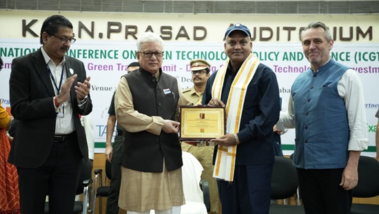 NLC CMD honoured with prestigious M S Swaminathan Green Excellence Award