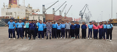 NCC Naval cadets visit Kandla Port