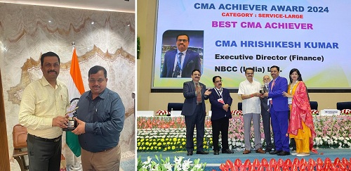 NBCCâ€™s Hrishikesh Kumar Honoured with â€œBest CMA Achiever Award 2024â€