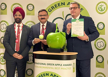 POWERGRID wins â€œThe Green Apple Environment Awardâ€