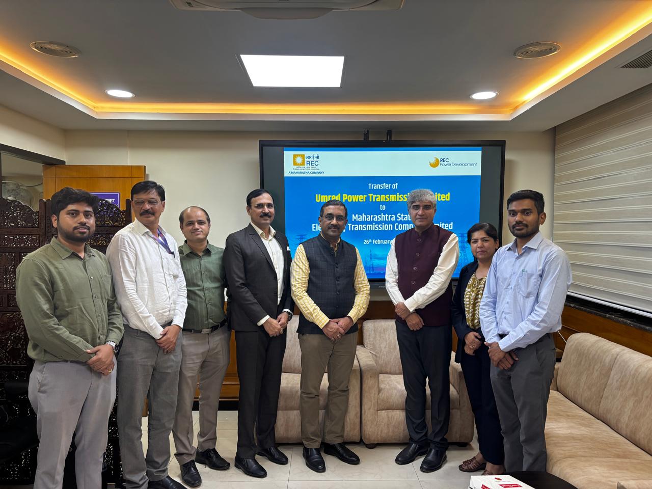 RECPDCL hands over Umred Power Transmission Ltd to Maharashtra Electricity Transmission Company Ltd