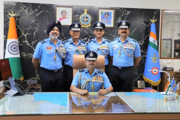 Air Marshal Shivanand assumes charge as AOC-in-C, SW Air Command