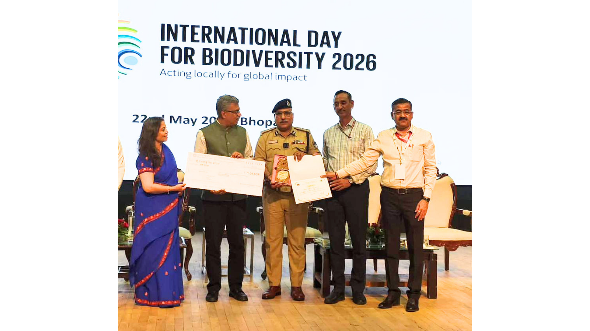 IPS Raja Babu Singh wins State Biodiversity Award for transforming PTS Tighra into green ecosystem