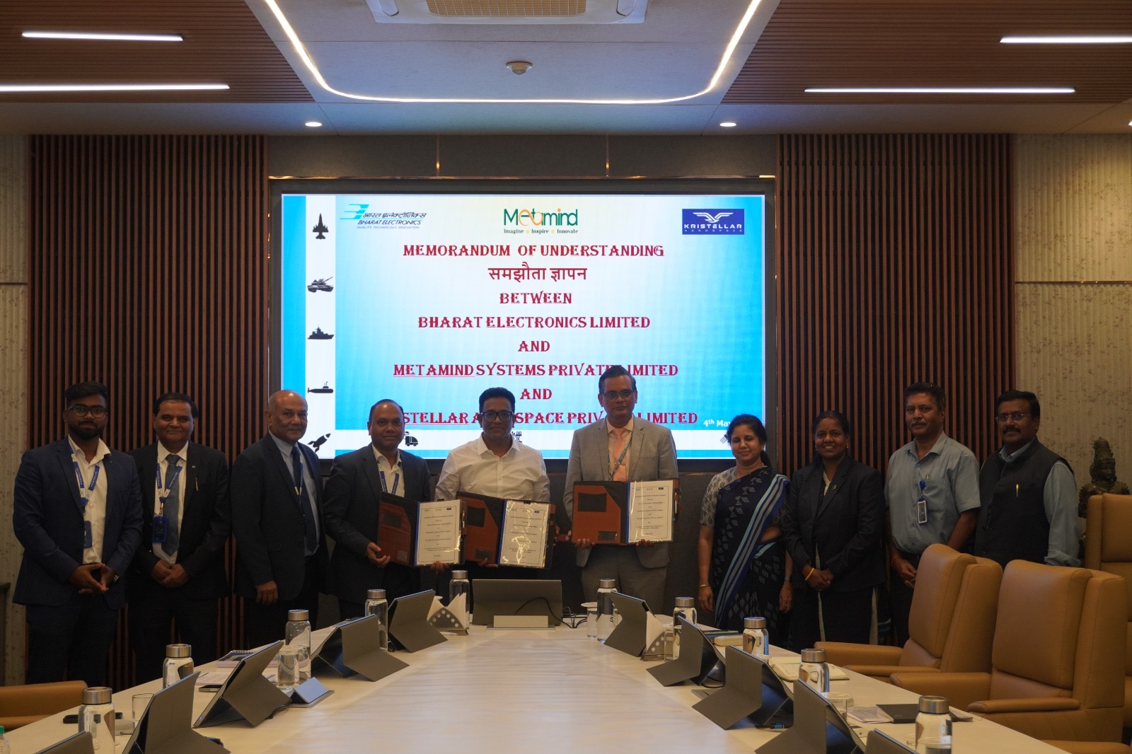 BEL, Metamind and Kristellar sign MoU for developing futuristic technologies