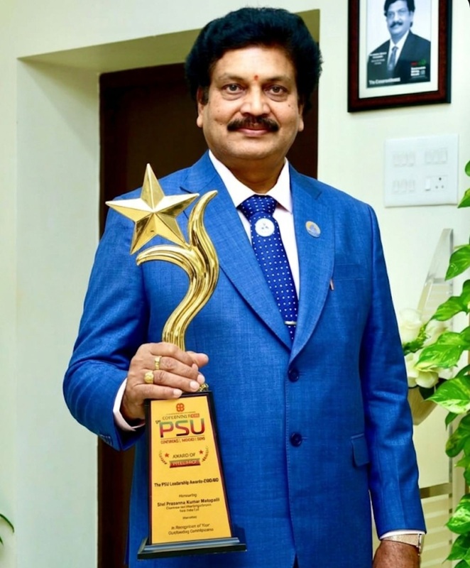 NLC CMD, Prasanna Kumar Motopalli honoured with Governance Now 12th PSU Leadership Award